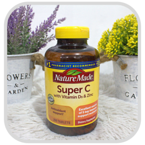 Nature Made Super C with Vitamin D3 and Zinc, 200 Tablets